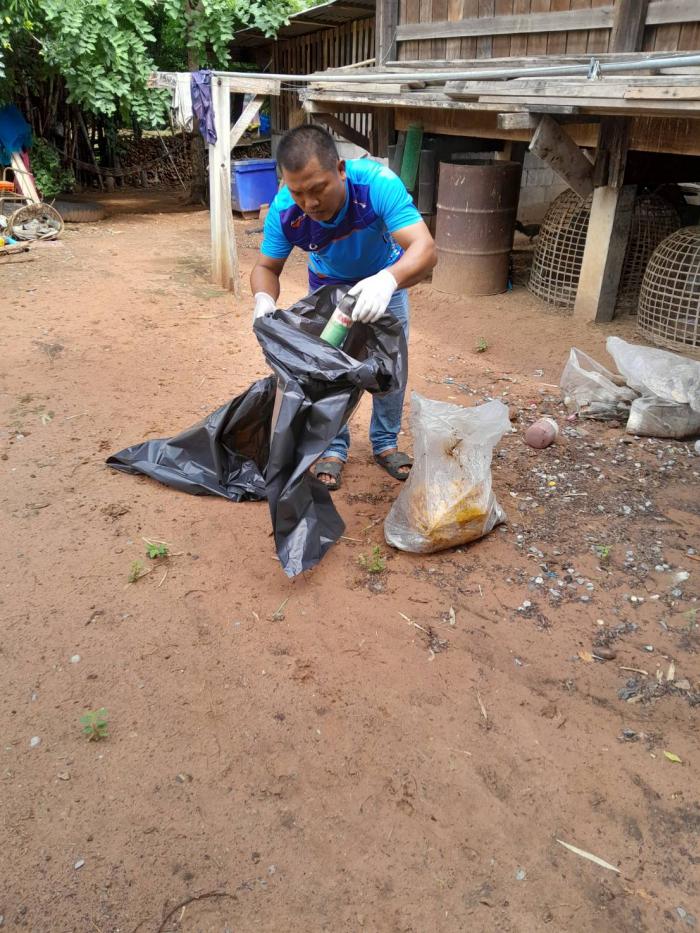 กิจกรรมขนส่งของเสียอันตรายจากชุมชนภายในตำบลเสาใหญ่ไปกำจัดอย่างถูกหลักวิชาการ ประจำปี 2568